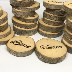 Carte nome di nozze personalizzate,Arredamento in legno rustico, favori di nozze in legno,favori di nozze personalizzati,Impostazioni tavolo in legno,matrimonio rustico