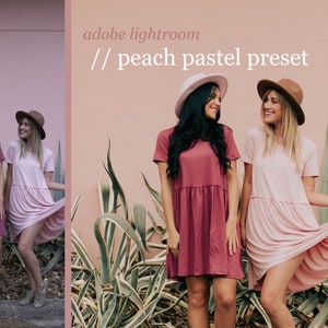lightroom: fashion blogger pastel preset