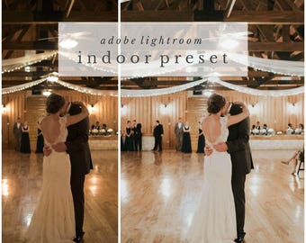 lightroom: indoor wedding preset