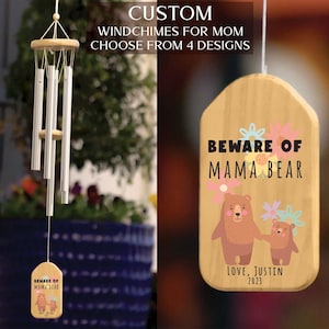 Personalized Wind Chime, Mom Gift, Gift For Mom, Mom Birthday Gift, Mom Gift Ideas, Custom Wind Chime, Mom Christmas Gift