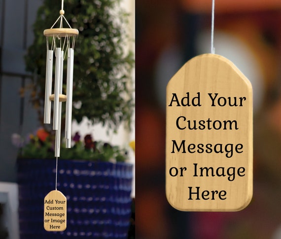 Personalized Wind Chime, Custom Wind Chime, Bamboo Wind Chime, Personalized Gift, Custom Gift, Unique Gift, Porch Decor