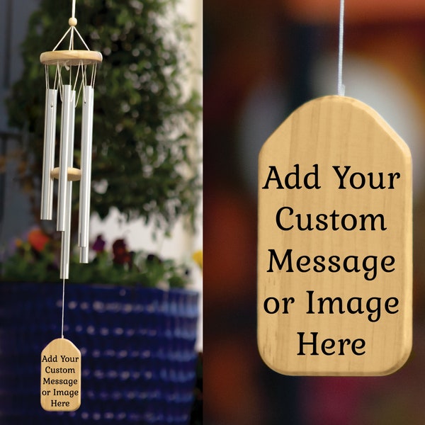 Personalized Wind Chime, Custom Wind Chime, Bamboo Wind Chime, Personalized Gift, Custom Gift, Unique Gift, Porch Decor