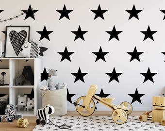 Star Wall Decals In Different Colors And Sizes - Nursery Wall Decor - Star Decals - Pattern Wall Decals - Star Decals - Home Decor