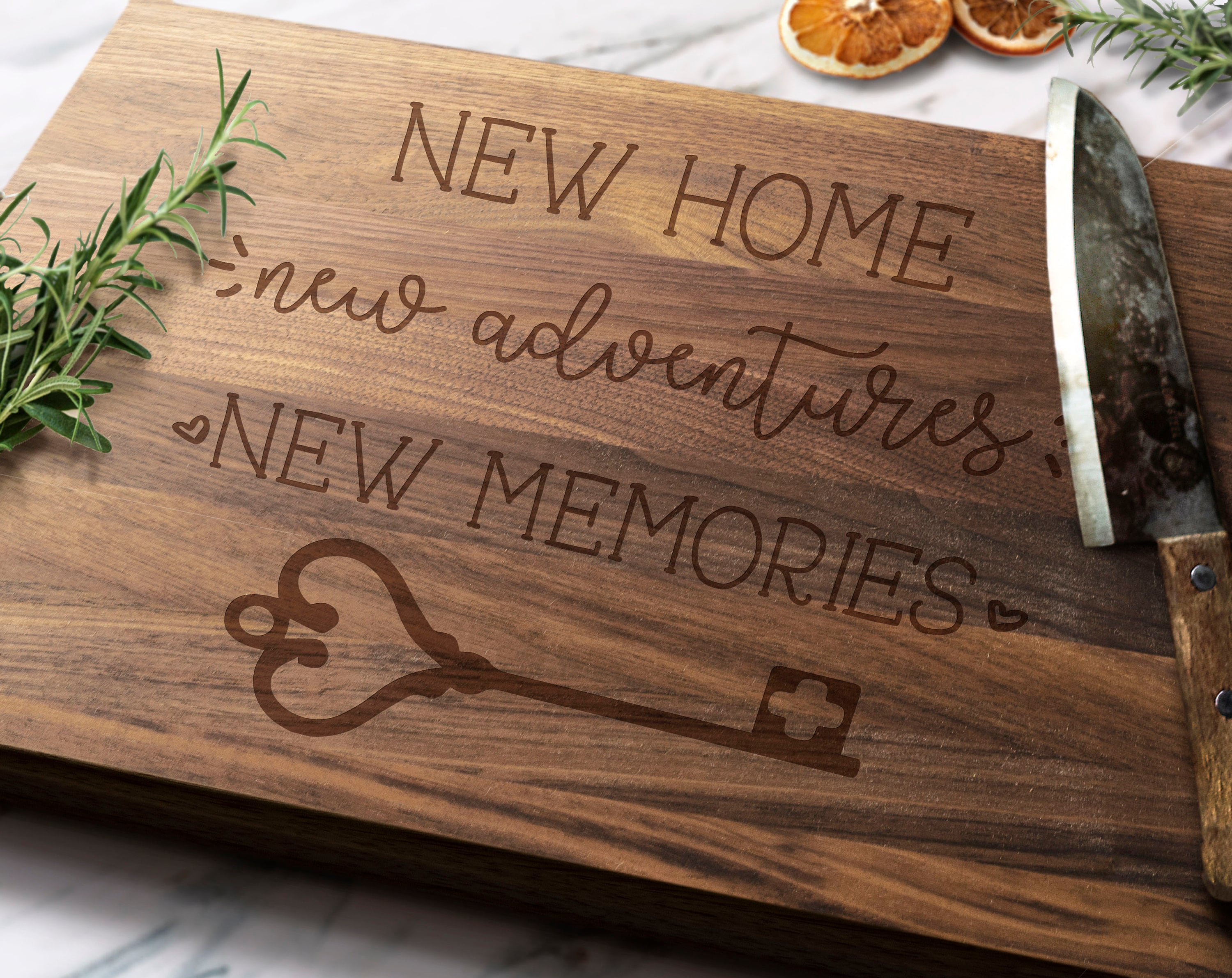 New Home, New Memories Personalized Maple Cutting Boards