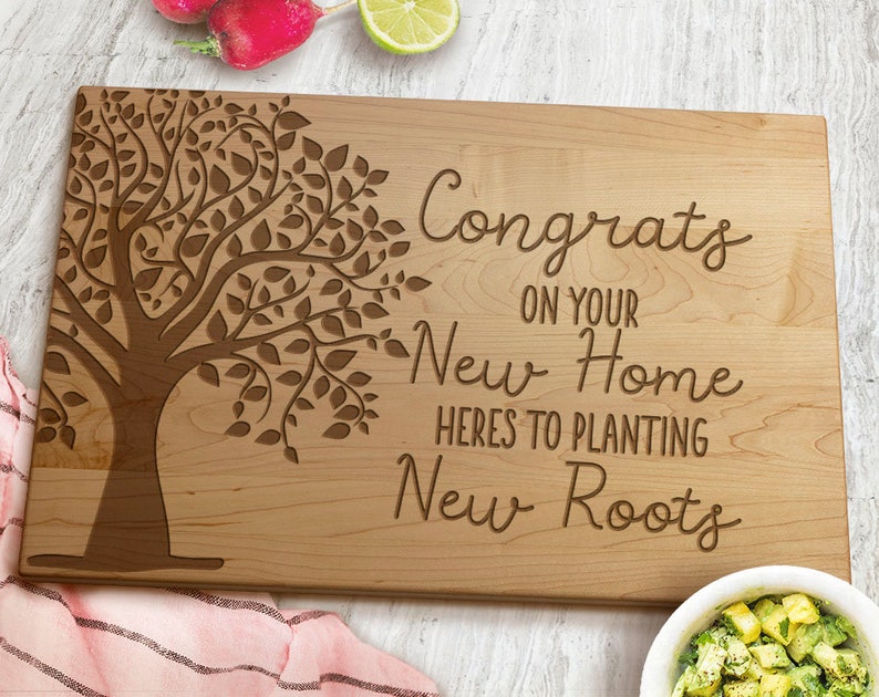 Congrats On Your New Home Cutting Board First Home Gift New Home Gift Housewarming Gift Cutting Board image 4