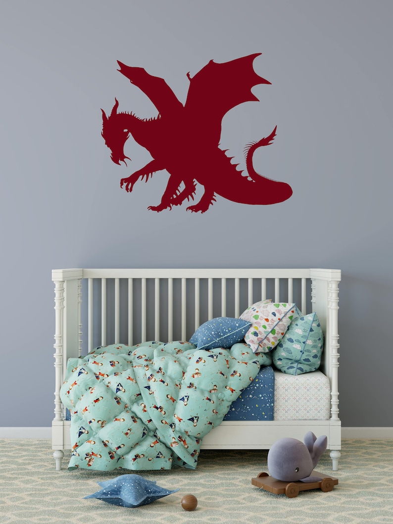 Dragon Wall Decal Dragon Stickers Bedroom Decor Child S Room Decor Wall Decal Of A Dragon Dragon Wall Sticker