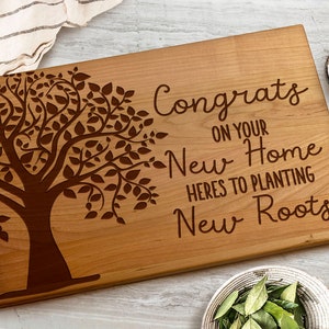 Congrats On Your New Home Cutting Board First Home Gift New Home Gift Housewarming Gift Cutting Board image 3
