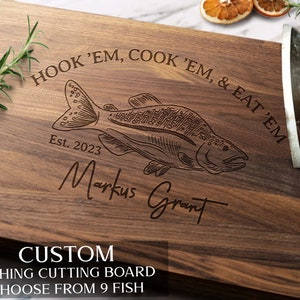 Fishing Cutting Boards - Fishing Gift - Gift For Fisherman - Man I Love Fishing - Fishing Dad Gift - Fishing Husband Gift