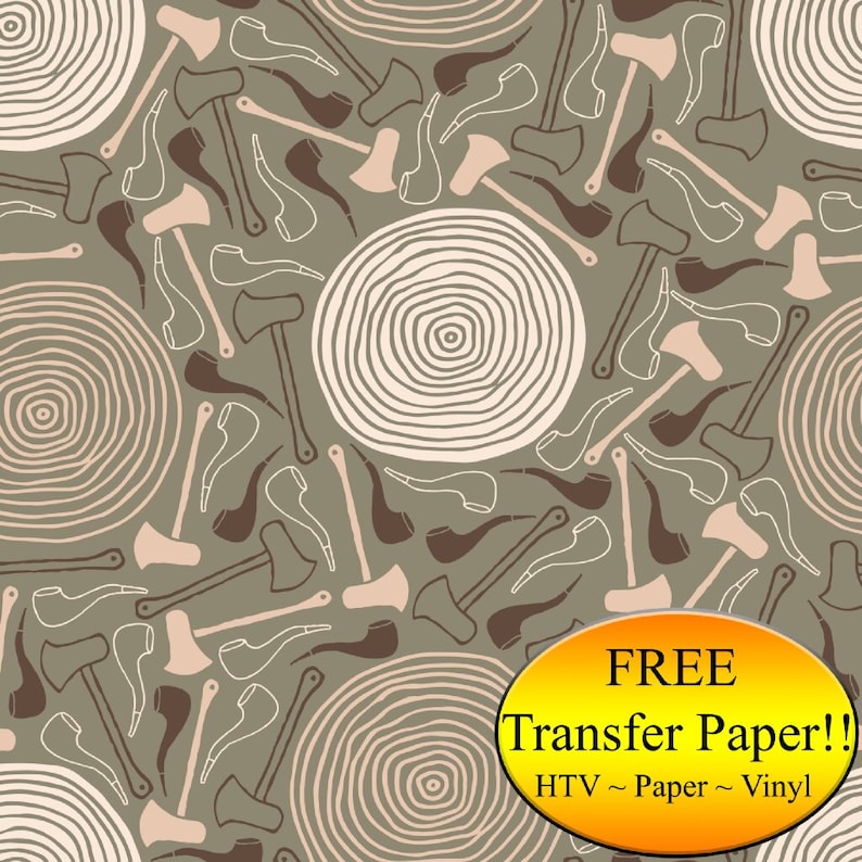 Wood Camo Pattern Printed HTV Adhesive Vinyl Patterned Etsy