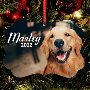 Pet Ornament, Dog Christmas, Dog Ornament, Holiday Pet Gift, Dog Gift, Dog Picture Ornament, Personalized Dog Christmas Ornament