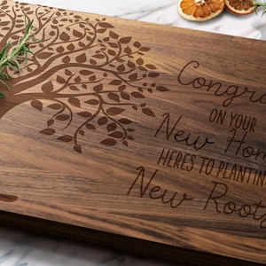 Congrats On Your New Home Cutting Board First Home Gift New Home Gift Housewarming Gift Cutting Board image 1