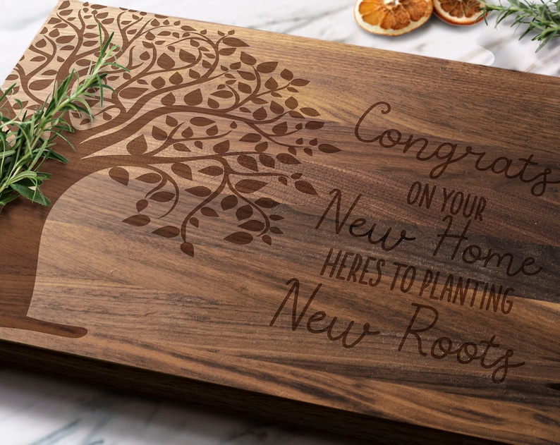 Congrats On Your New Home Cutting Board First Home Gift New Home Gift Housewarming Gift Cutting Board image 1