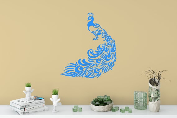 Peacock Wall Decal Peacock Stickers Bedroom Decor Child S Room Decor