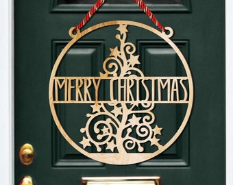 Christmas Door Sign, Christmas Door Hanger, Christmas Decor