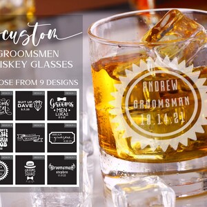 Groomsmen Gifts, 11oz Whiskey Glasses, Groomsmen Gift Idea, Personalized Groomsmen, Best Man Gift, Groomsmen Whiskey Glass, Wedding Glasses