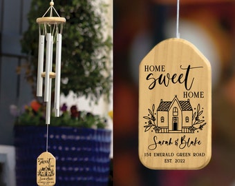 Home Sweet Home Wind Chime. Housewarming Wind Chime - Housewarming Gifts - New Home Gifts - Windchime