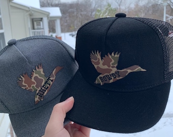 Custom Mallard Name Hat for kids and adults