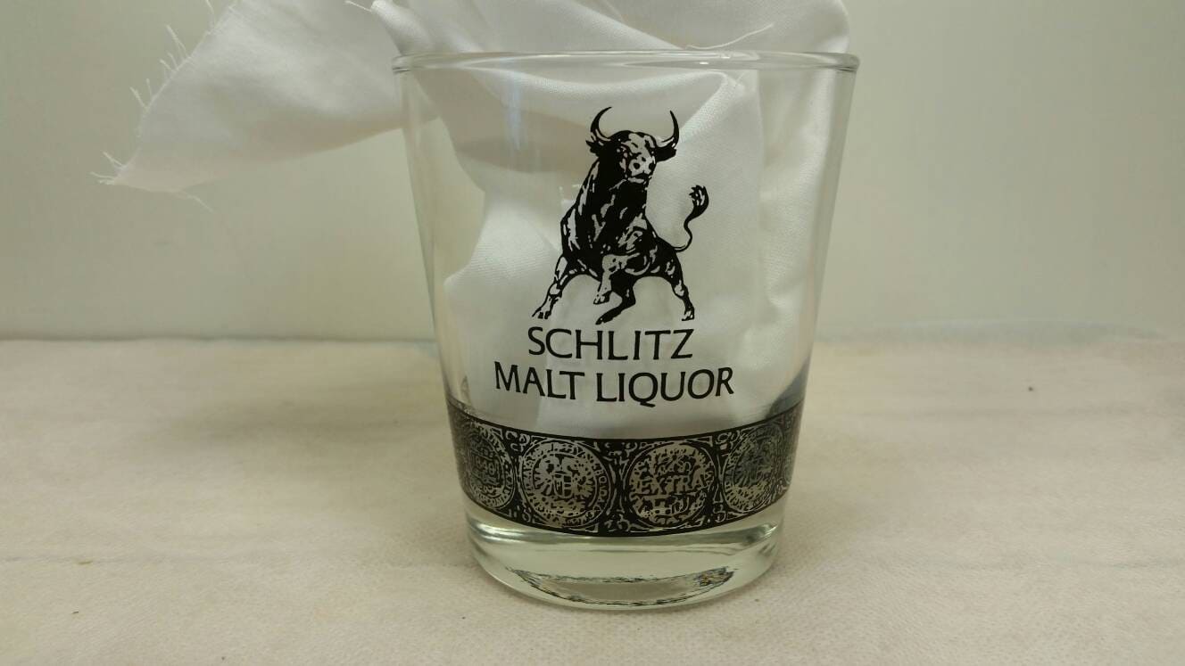 Shot Glasses Kitchen & Dining Drink & Barware vintage bar ware Schlitz