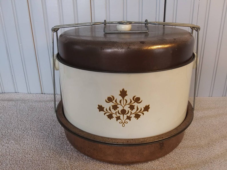 CAKE and PIE CARRIER Cake Safe Metal Tin Triple Decker Etsy