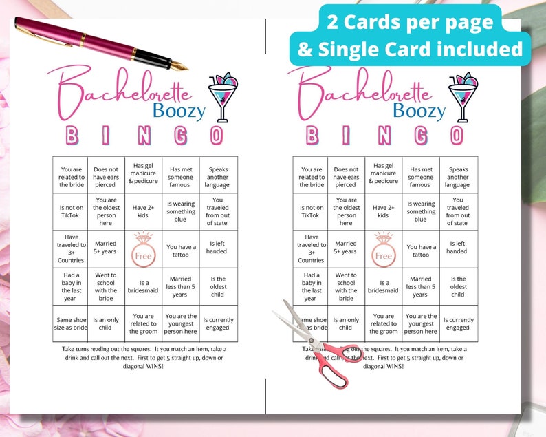 Juego de bingo retro para despedida de soltera, archivo digital editable. imagen 2