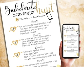 Bachelorette Scavenger Hunt Games