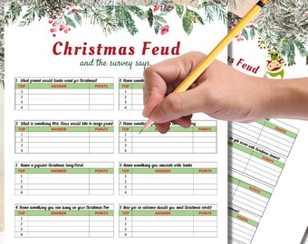 Printable Christmas Feud Game Printable Christmas Family Feud-style ...