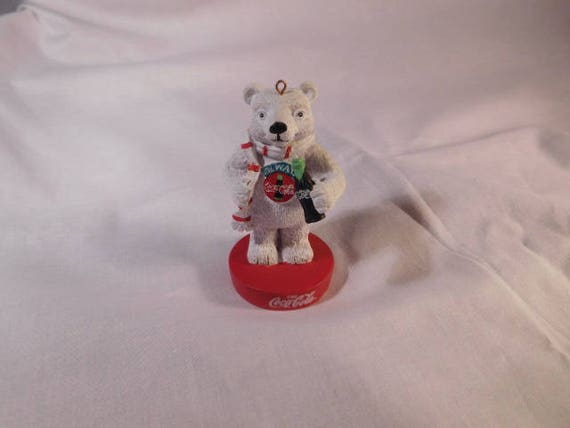 Coca Cola Polar Bear Christmas Ornament From 1996 Etsy
