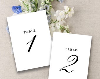 Romantic Wedding Table Numbers