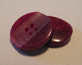 6 Buttons 18 or 23 mm red concave very good quality * beautiful red button