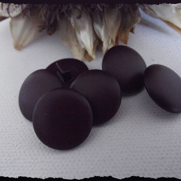 7 Boutons Marron Bordeaux  17 mm * pied * 1,7 cm brown button pour robe veste manteau enfant