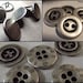 Silver metal buttons 5 * 3 designs to choose from 15 mm 0.6 "2 holes * button lot 1.5 cm