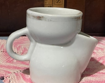 Unique mugs, Tea steeping mug and large Maw coffee mug, sold individually, Preowned
