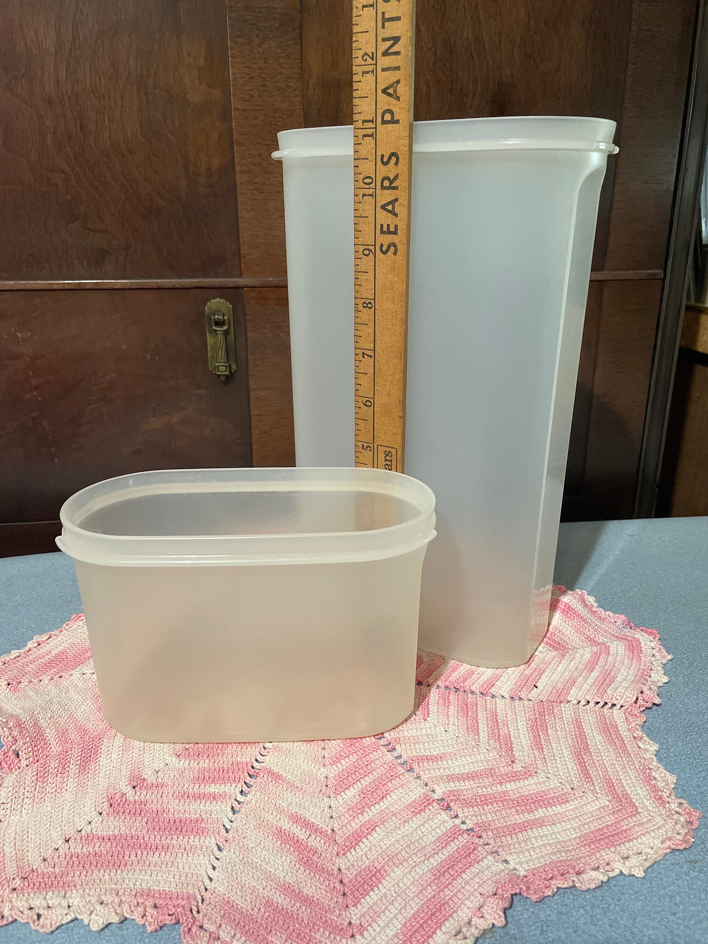 Vintage Tupperware Tall Storage Containers, Preowned, Food Storage. Opaque  Container. -  Israel