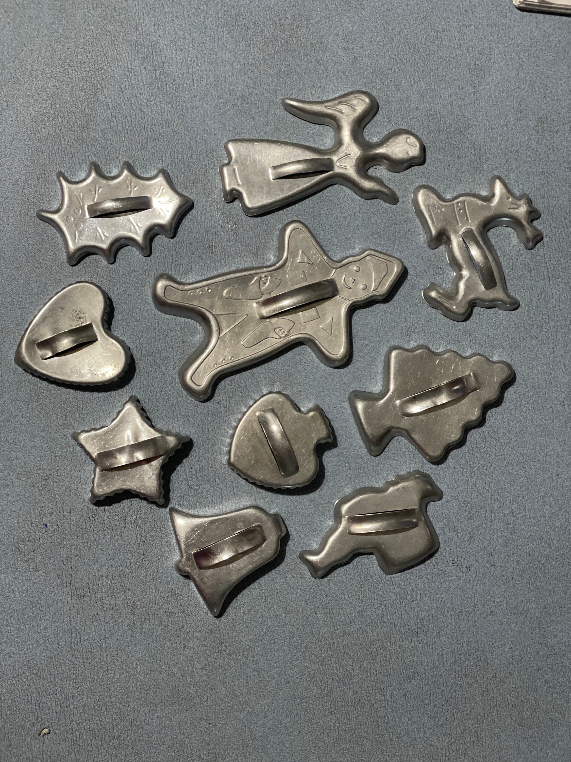 Vintage Cookie cutters set of 10 aluminum bakers favorite Etsy