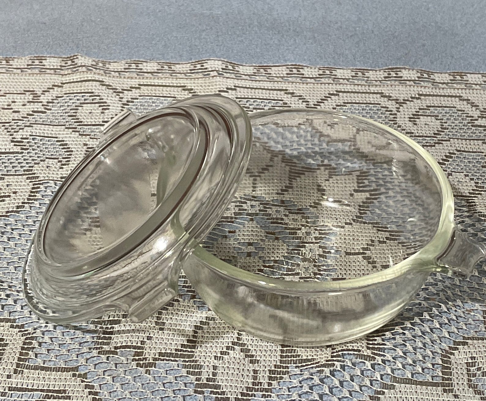 Vintage clear glass Pyrex mini bowl with lid Etsy