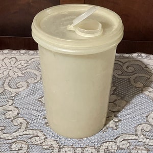Vintage Tupperware, Tupper Seal canister, Millionaire Line, dated 1955