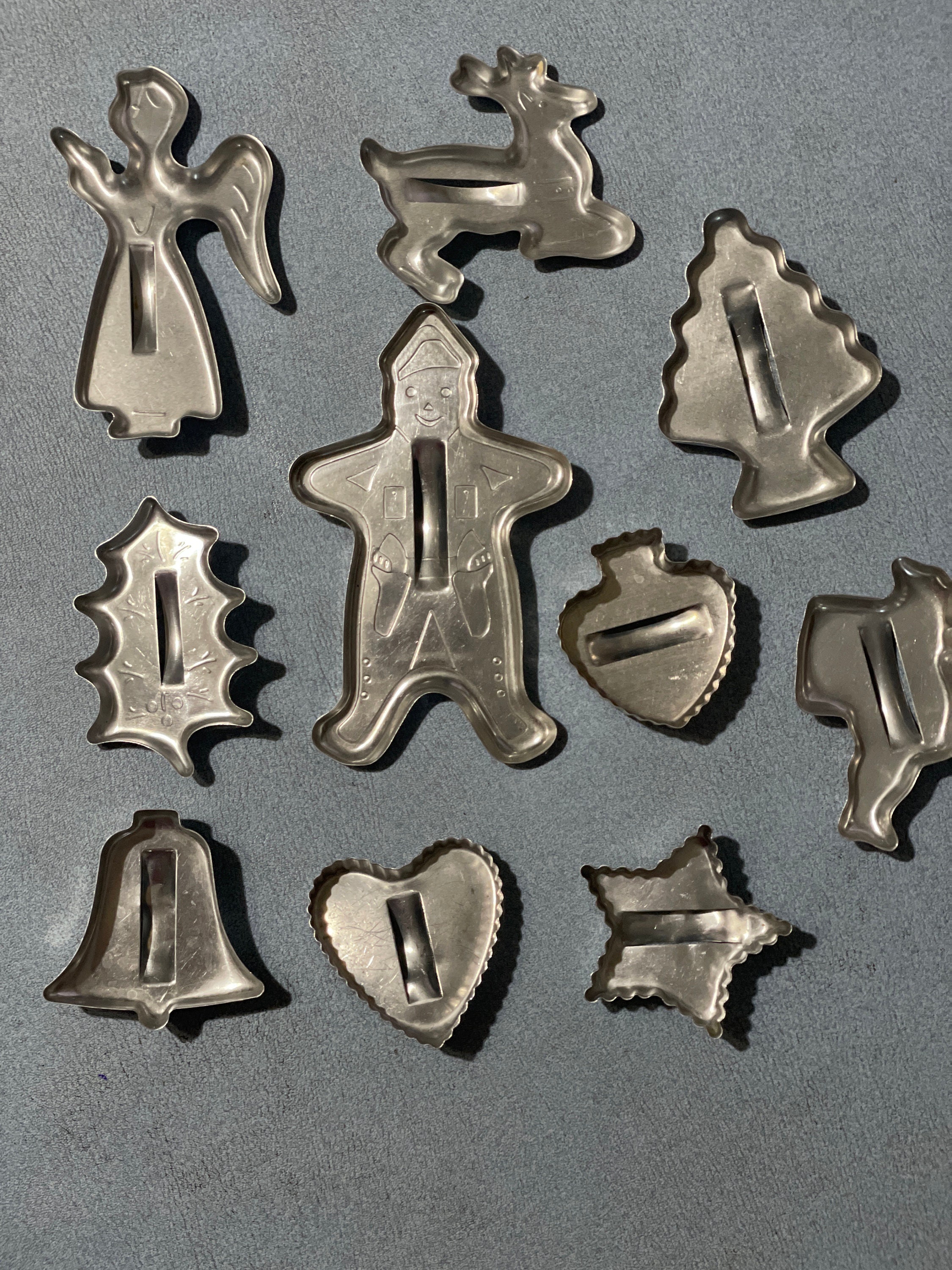 Vintage Cookie cutters set of 10 aluminum bakers favorite Etsy