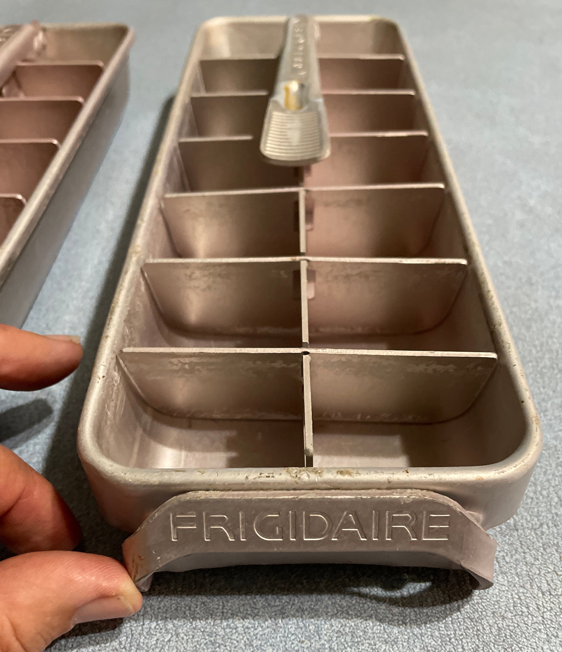 Frigidaire aluminum ice cube trays Vintage Quick cube trays Etsy