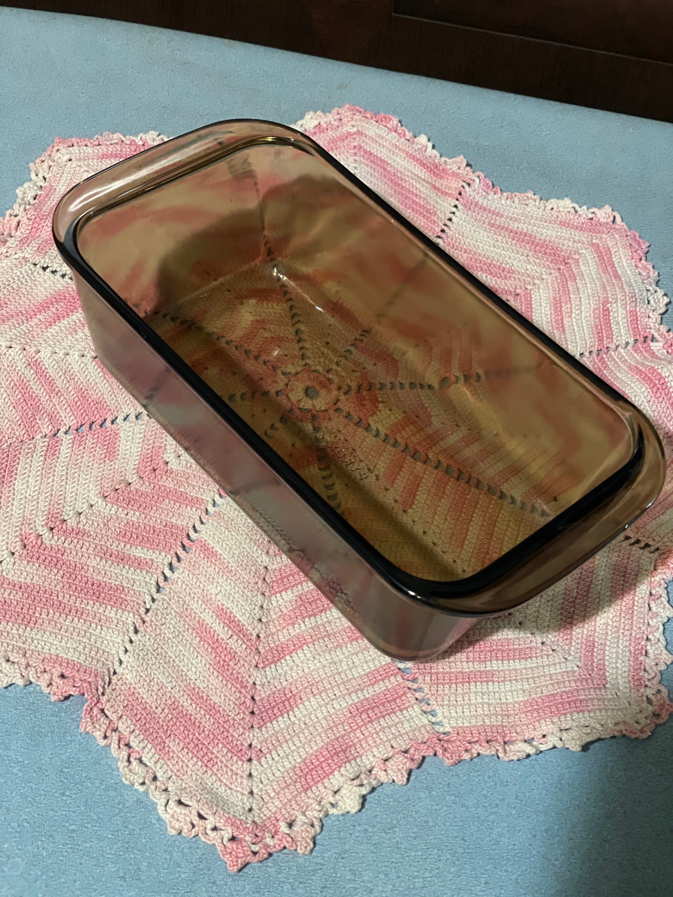 Visions Pyrex Amber brown Loaf Pan Etsy