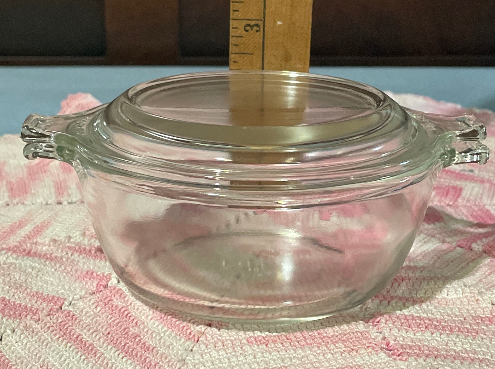 Vintage clear glass Pyrex mini bowl with lid Etsy