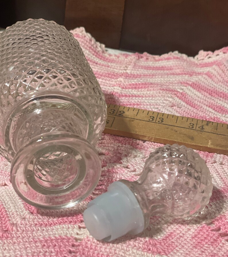 Vintage AVON Clear Glass Perfume / Decanter Bottle. Etsy