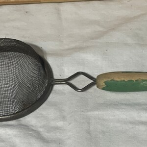 Colorful Small Sifter Vintage Small Sifters With Wooden Handles Selections Are - Etsy