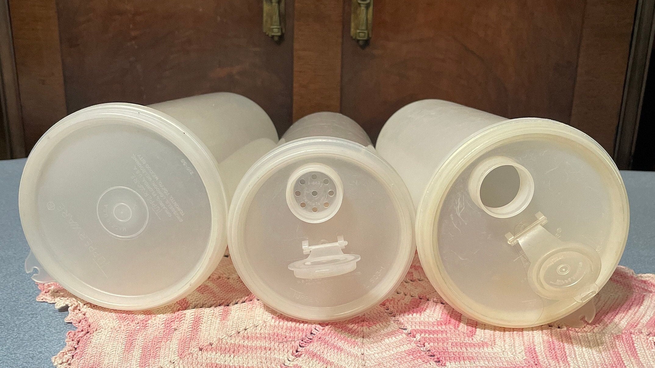 Vintage Tupperware Storage Containers and Lids, Options Are Tall or Short  Container and Style of Lid, Preowned 