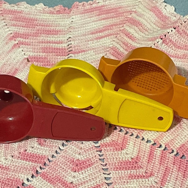 Vintage Tupperware kitchen gadgets, funnel, strainer, sifter, egg separator, Select style and color, PreOwned