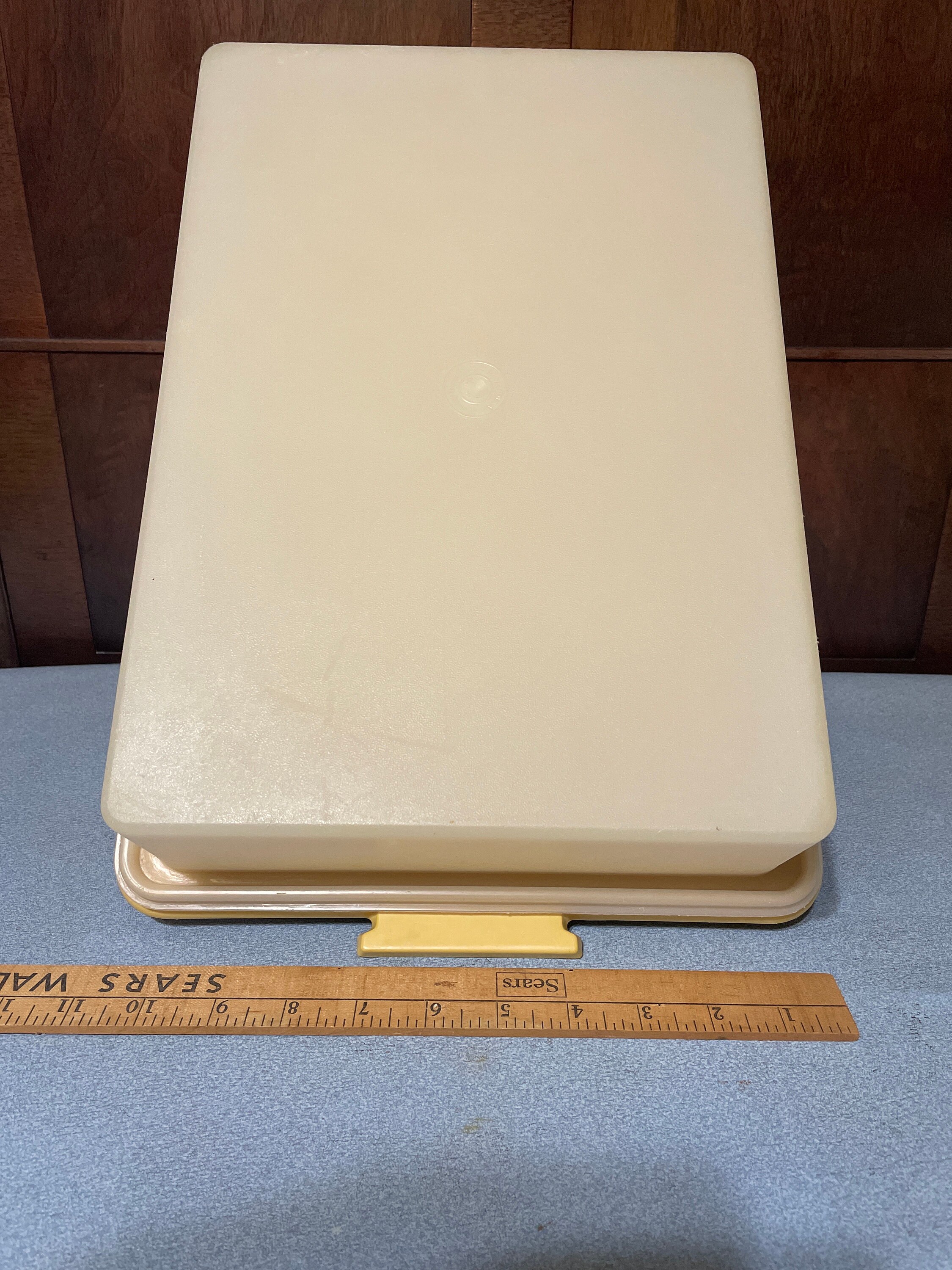 Vintage Tupperware Rectangle Cake keeper portador de plato de | Etsy