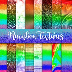 Rainbow textures, digital paper, lgbt population, gay pride texture, colorful background, fantasy cliparts, glitter sequin leather, rainbow image 1