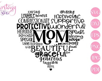 Download Mom Heart Svg Etsy