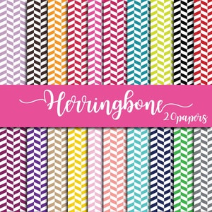 Herringbone pattern, digital paper, geometric patterns, chevron paper pack, bundle graphics, fantasy cliparts, commercial use, white herring