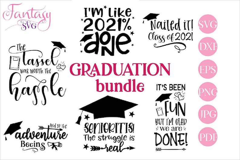 Download Graduation bundle svg cut files cricut class of 2021 im | Etsy