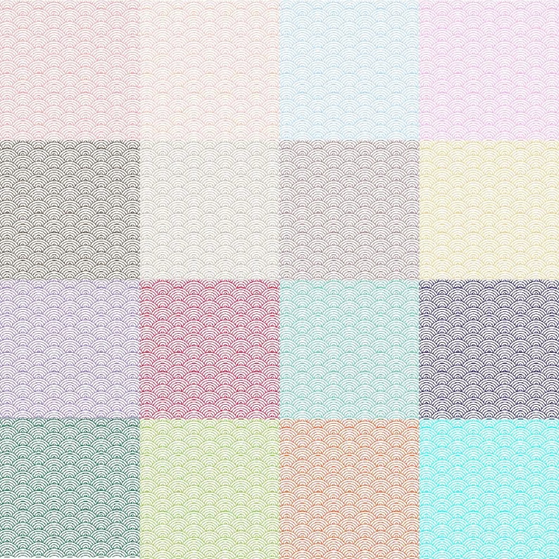 Mermaid Scales Overlay Clipart in Png Format Geometric Fish Etsy